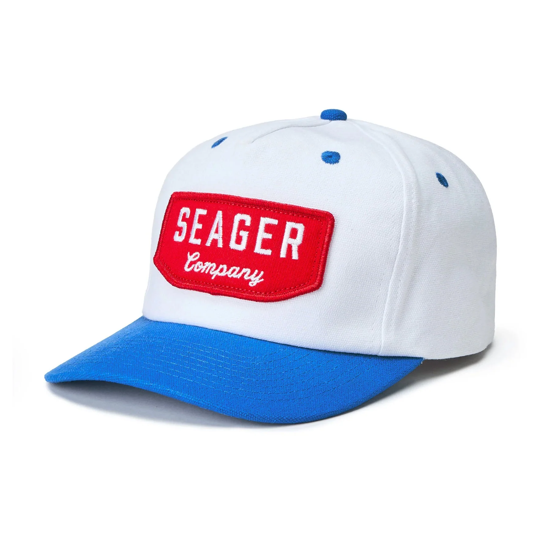 SEAGER WILSON SNAPBACK - WHITE/BLUE - Image 2