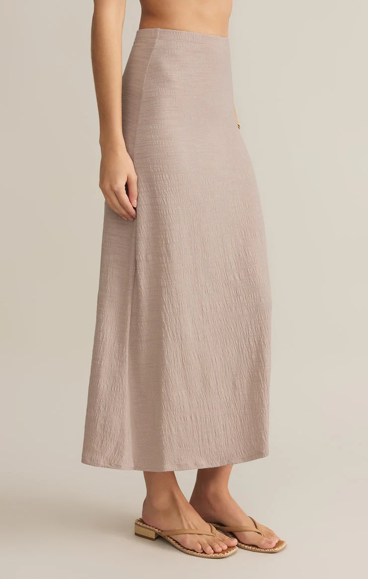 Z-Supply Delavine Textured Midi Skirt - Parchment - Image 2