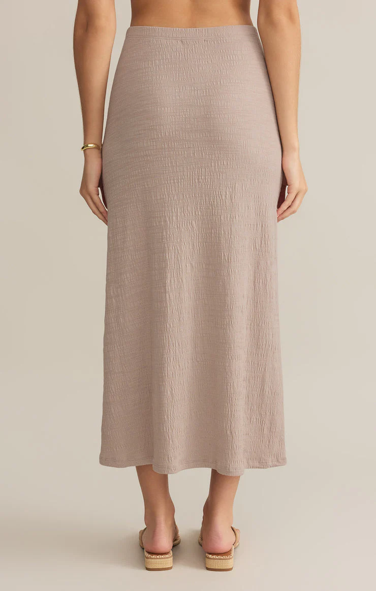 Z-Supply Delavine Textured Midi Skirt - Parchment - Image 3