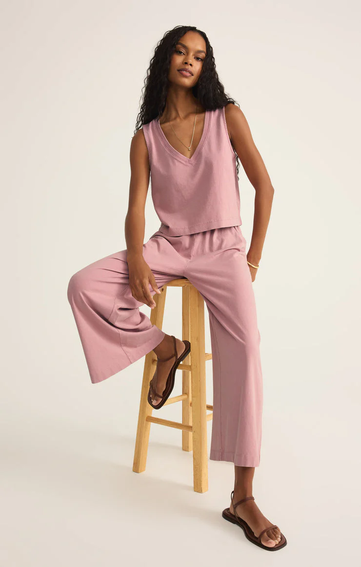 Z-Supply Scout Jersey Pant - Pink Smoke - Image 2