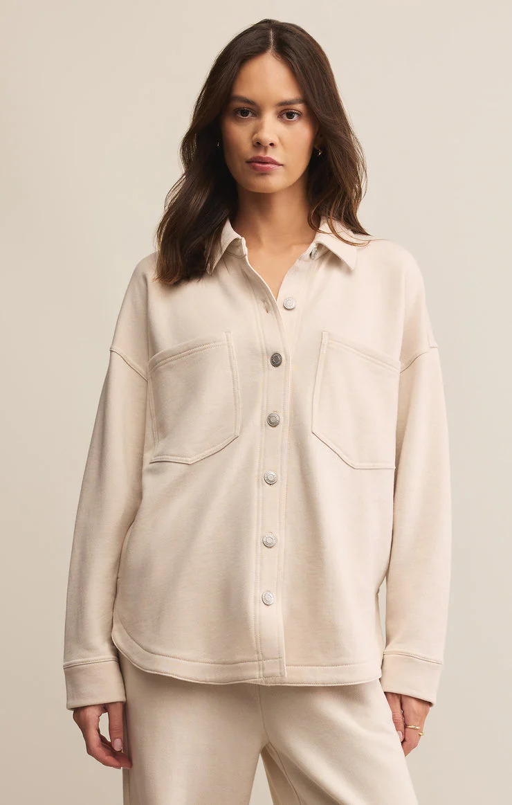 Z-Supply All Day Knit Jacket - CRYSTAL
