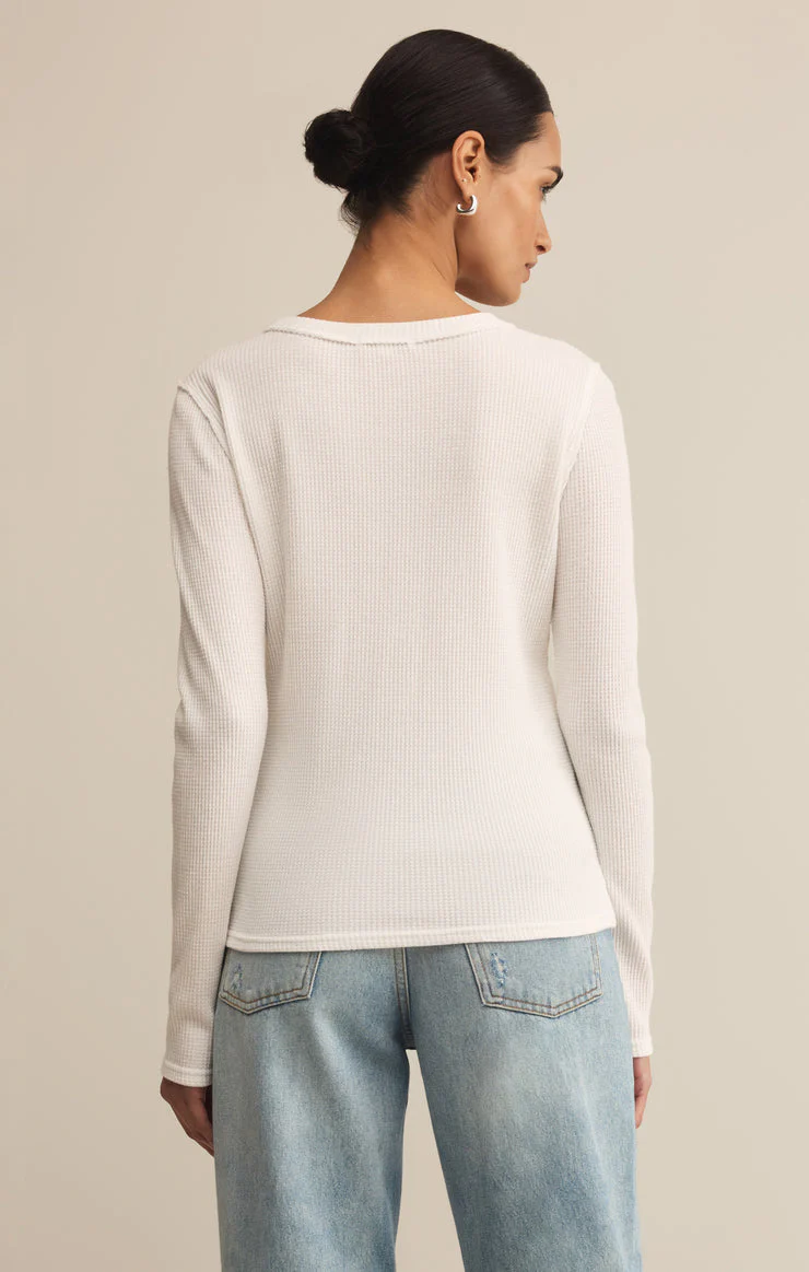 Z-Supply Arlet Mini Thermal Top - White - Image 2