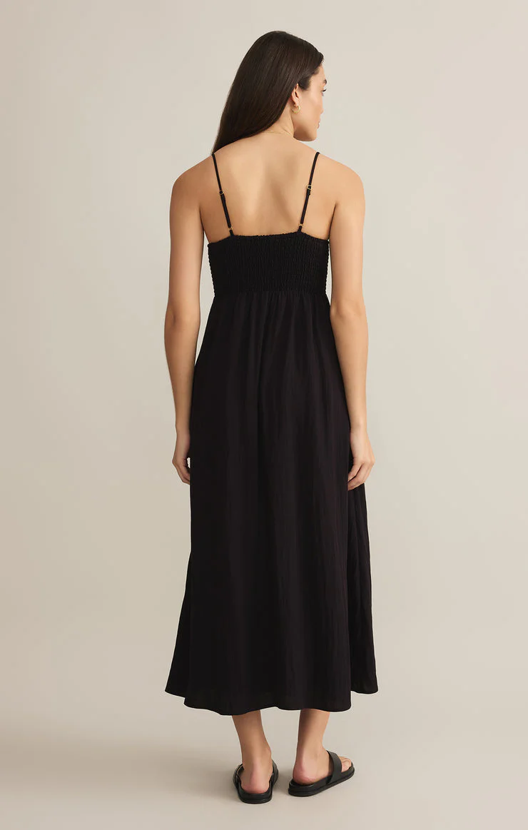 Z-Supply Beachside Midi Dress - BLACK - Image 2