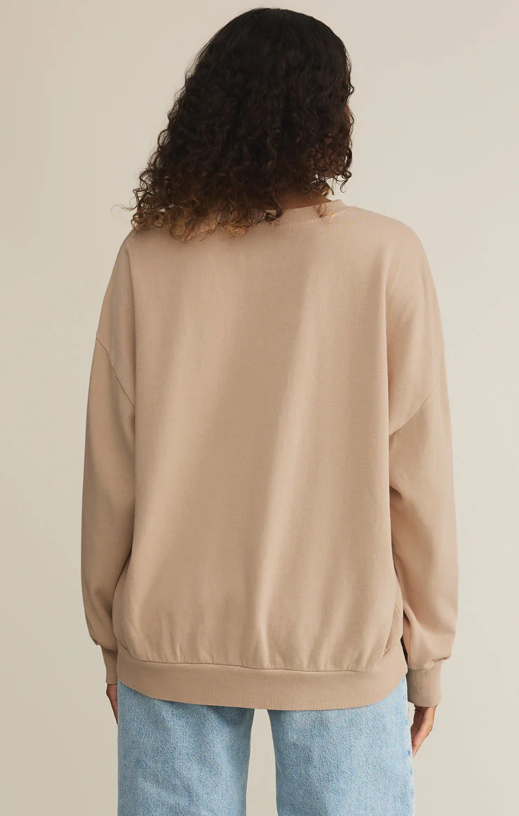 Z-Supply Bon Voyage Sunday Sweatshirt - PARCHMENT - Image 3