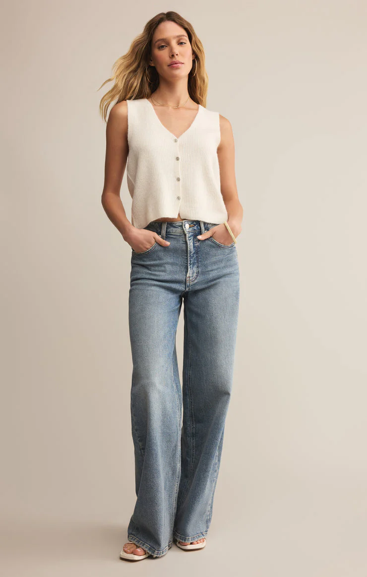Z-Supply Bryce Sweater Vest - Crystal - Image 2