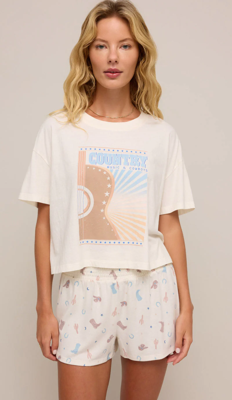 Z-Supply Country Music Tee - SEA SALT
