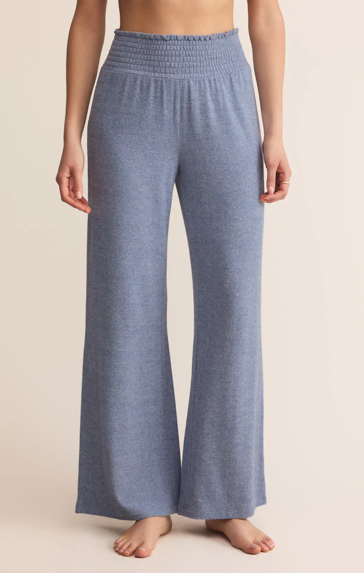 Z-Supply Dawn Smocked Pant - Blue Velvet