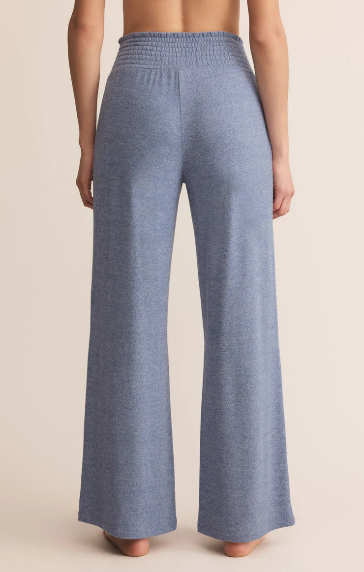 Z-Supply Dawn Smocked Pant - Blue Velvet - Image 2