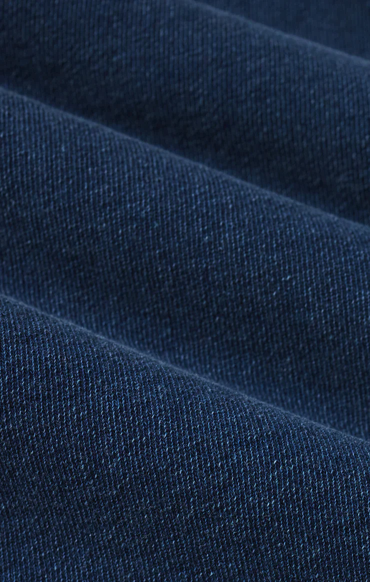 Z-Supply Delphine Knit Denim V-Neck Sweatshirt - Ocean Air Indigo - Image 4