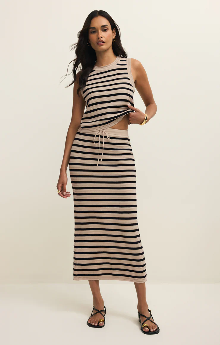 Z-Supply Emori Striped Skirt - Natural - Image 2