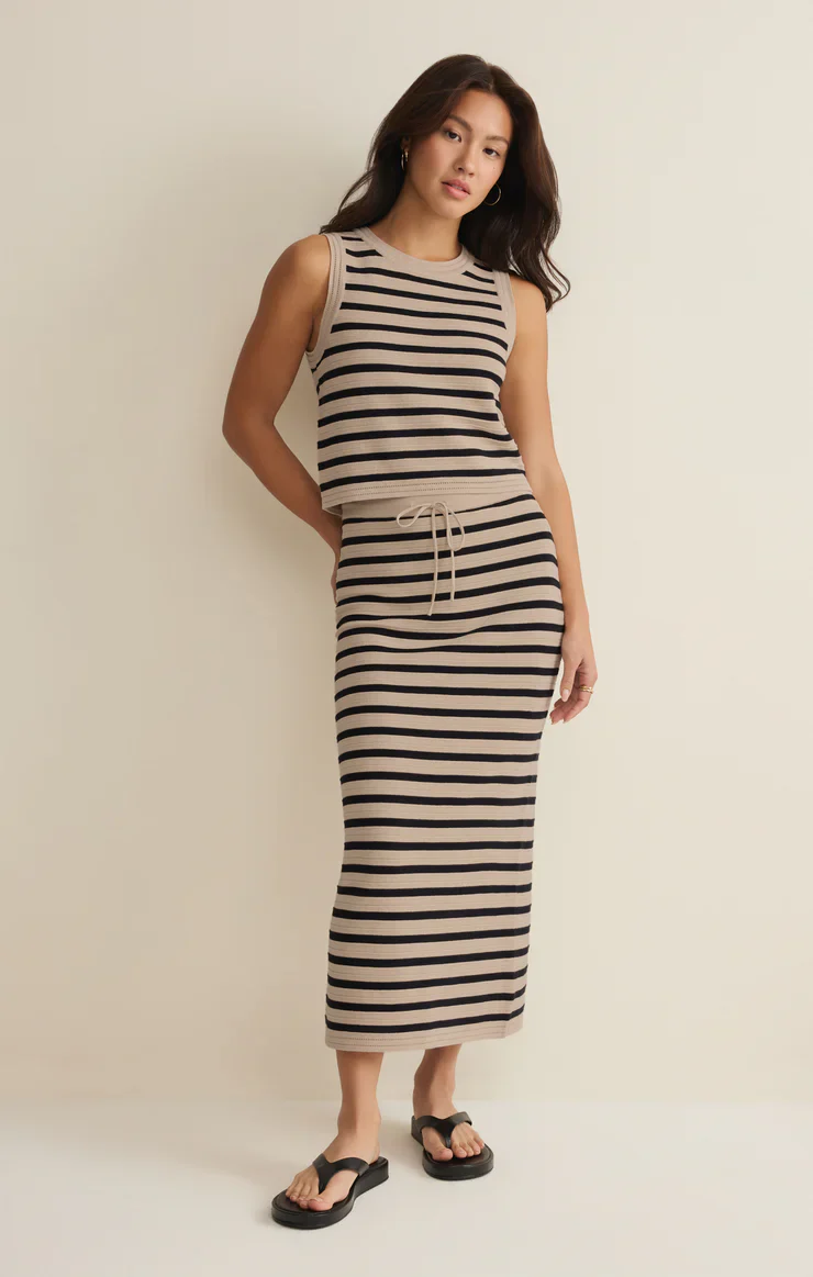 Z-Supply Emori Striped Skirt - Natural - Image 4