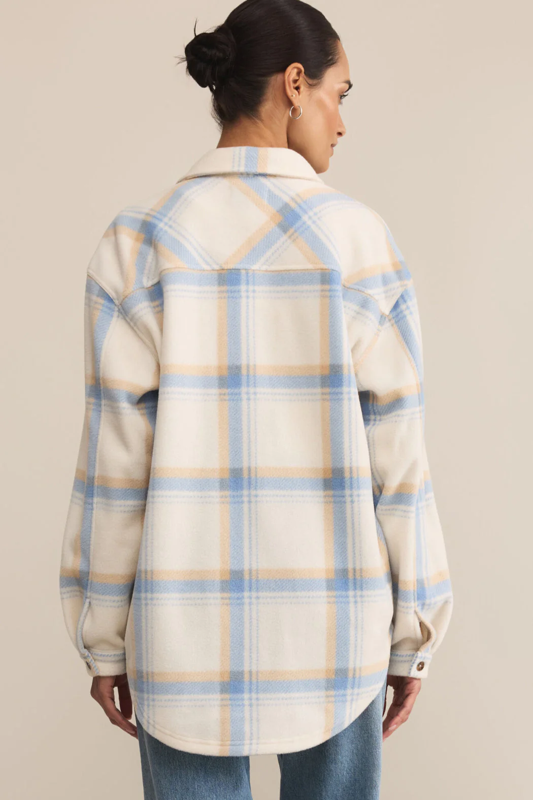 Z-Supply Hiker Two Tone Fleece Jacket - Crystal - Image 2
