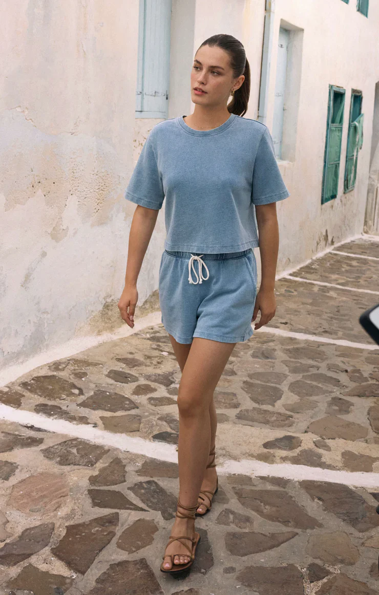 Z-Supply Hunter Knit Denim Short - Ocean Air Indigo