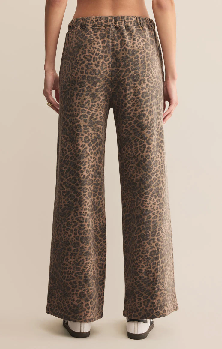 Z-Supply Hunter Knit Leopard Pant - Desert Tan - Image 2