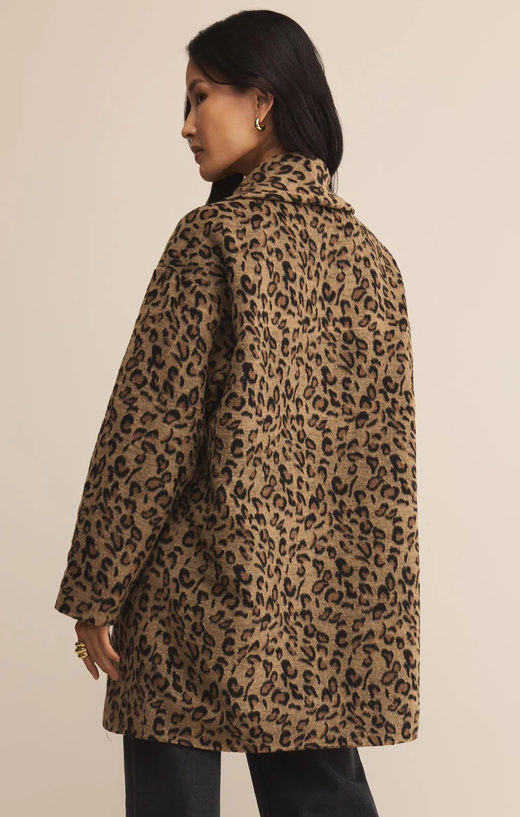 Z-Supply Lennon Leopard Coat - Suede - Image 2
