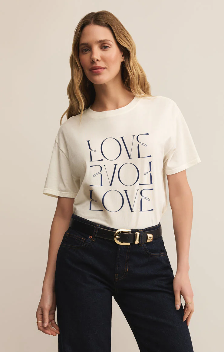 Z-Supply Love Boyfriend Tee - Sea Salt