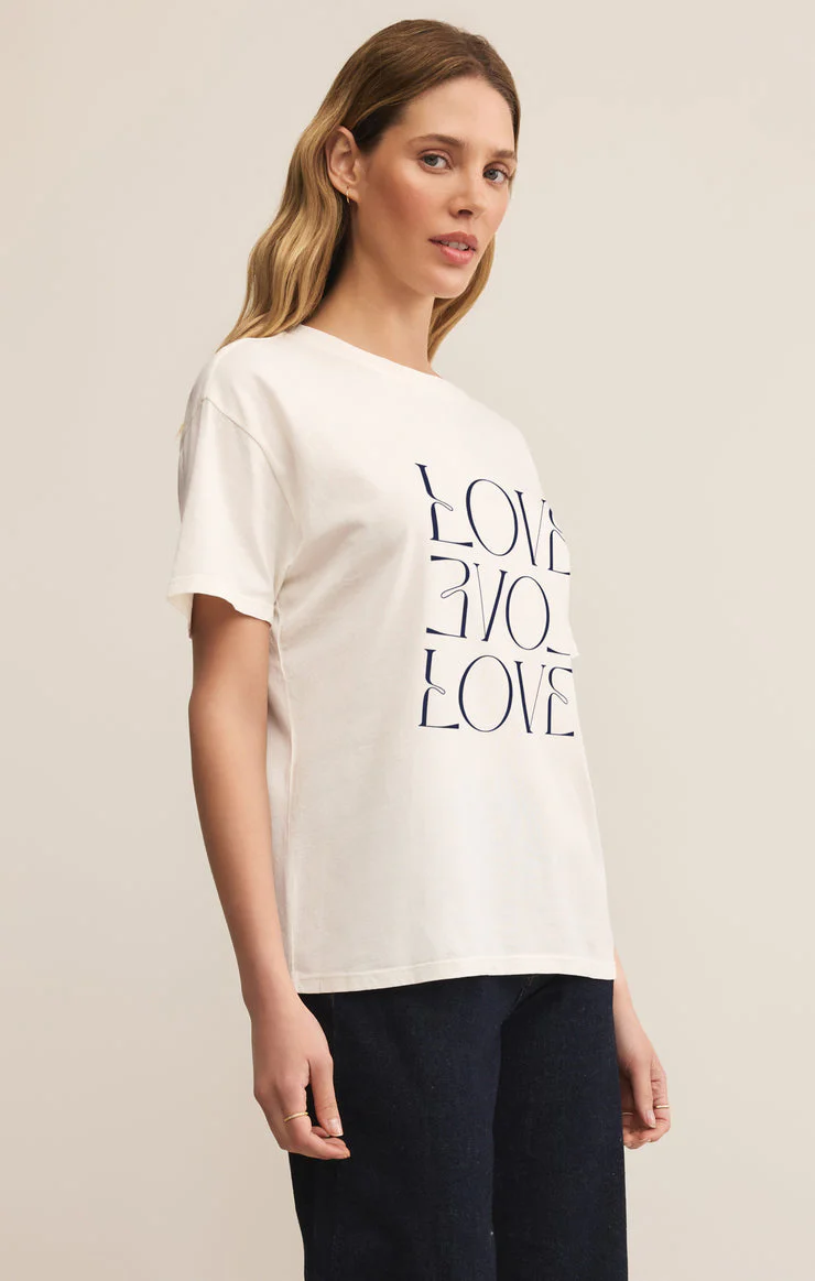 Z-Supply Love Boyfriend Tee - Sea Salt - Image 3