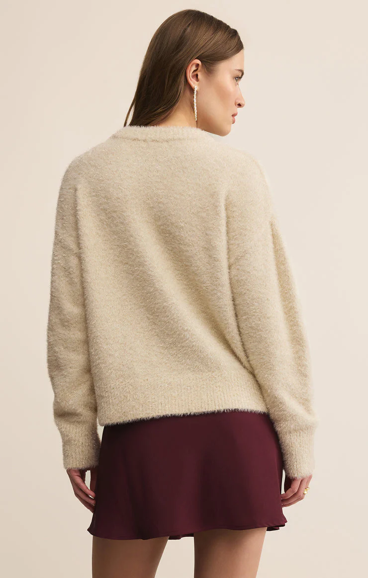 Z-Supply Merry Gold Sweater - Warm White - Image 2