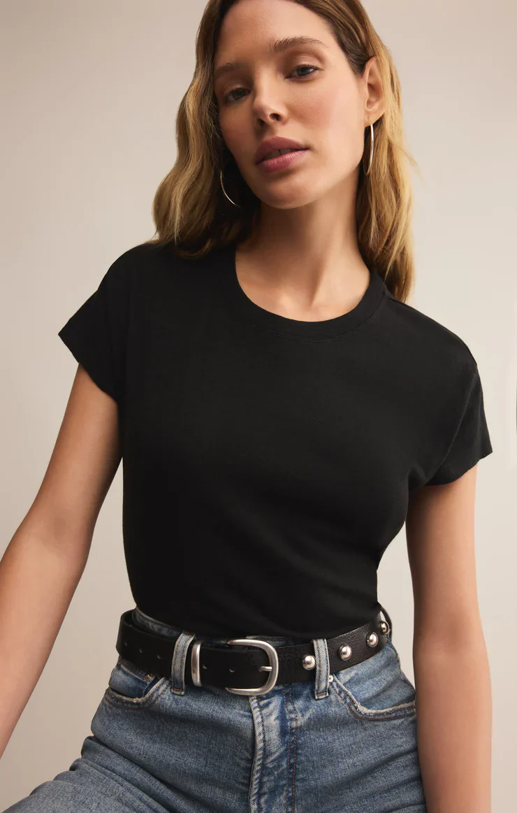 Z-Supply Modern Slub Tee - Black - Image 2