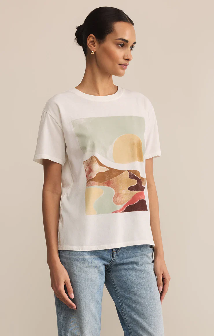 Z-Supply Moments Boyfriend Tee - Sea Salt - Image 3