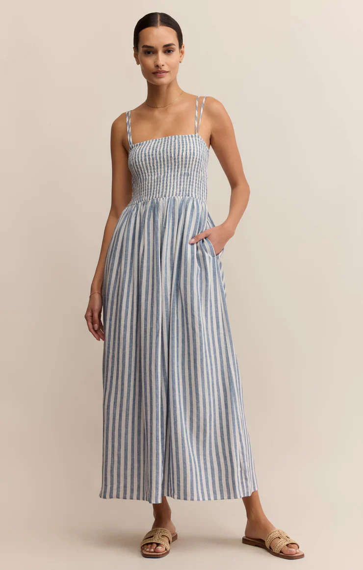 Z-Supply Nadine Striped Midi Dress - Boathouse - Image 2