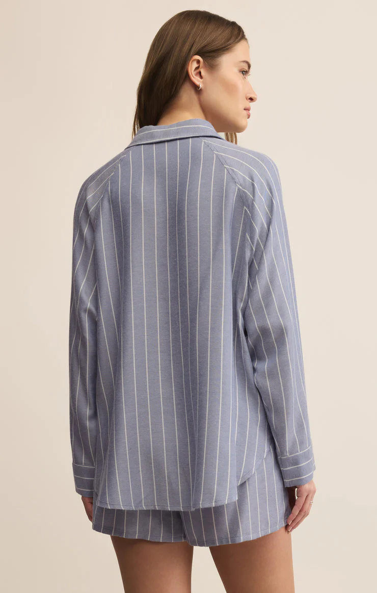 Z-Supply River Plaid Button Up - Blue Velvet - Image 3