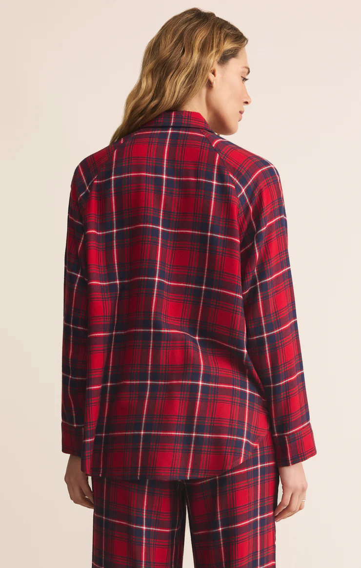 Z-Supply River Plaid Button Up - Haute Red - Image 2