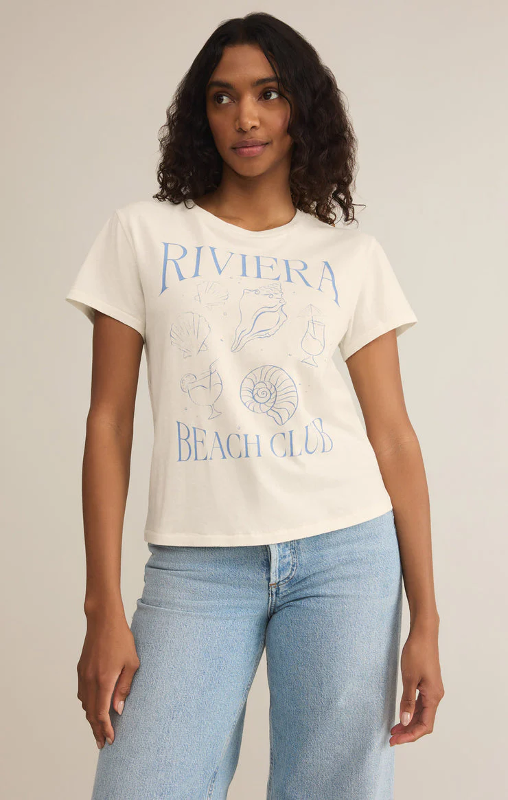 Z-Supply Riviera Tourist Tee - SEA SALT - Image 2