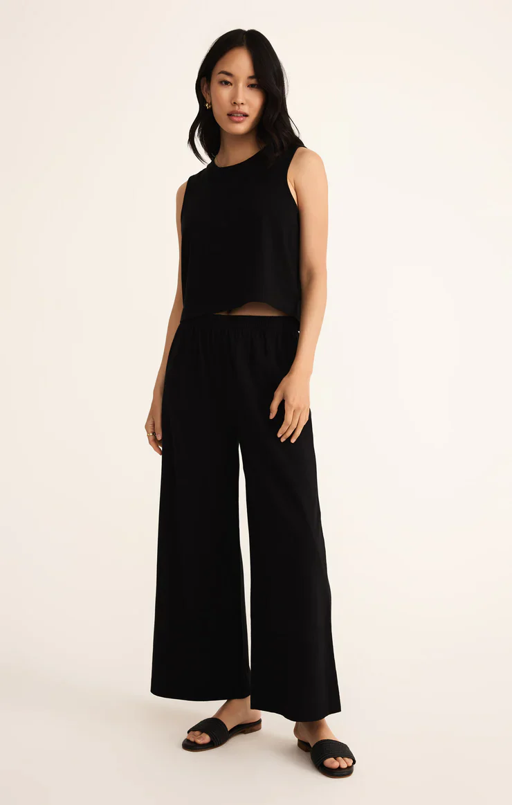 Z-Supply Sloane Cotton Jersey Tank - True Black - Image 3