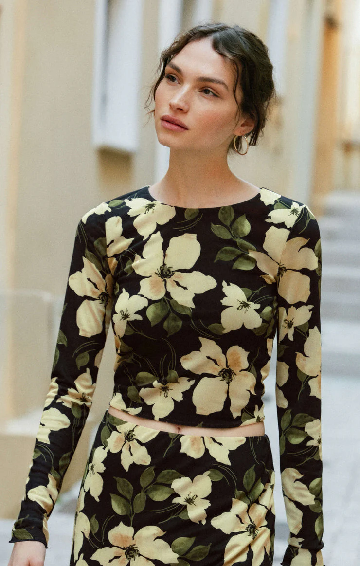 Z-Supply Taysha Ren Floral Mesh Top - Sunnyside