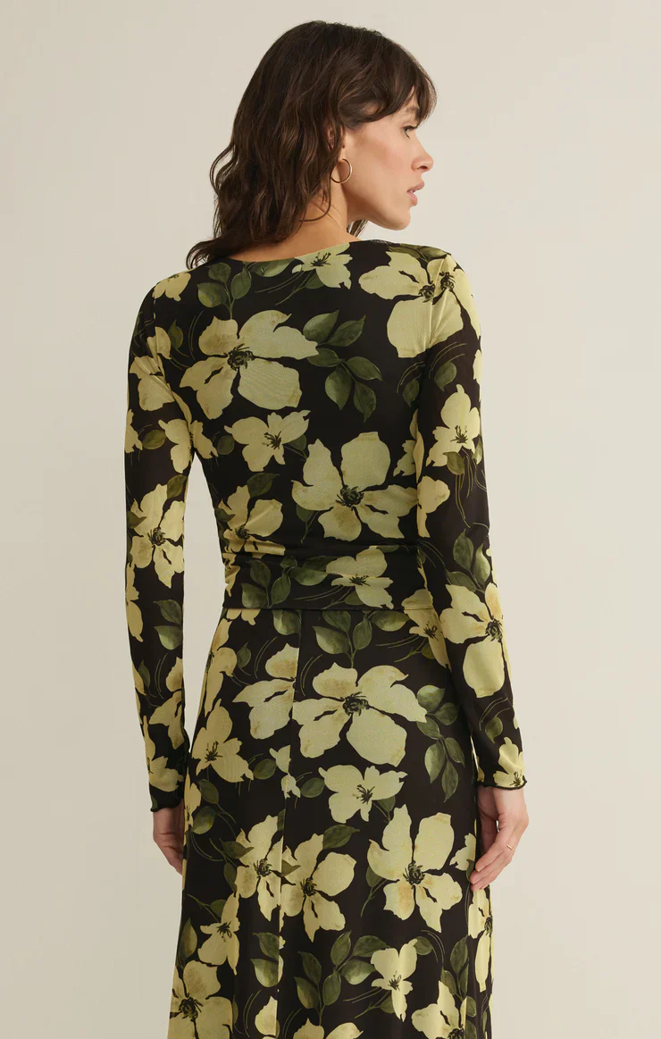 Z-Supply Taysha Ren Floral Mesh Top - Sunnyside - Image 3