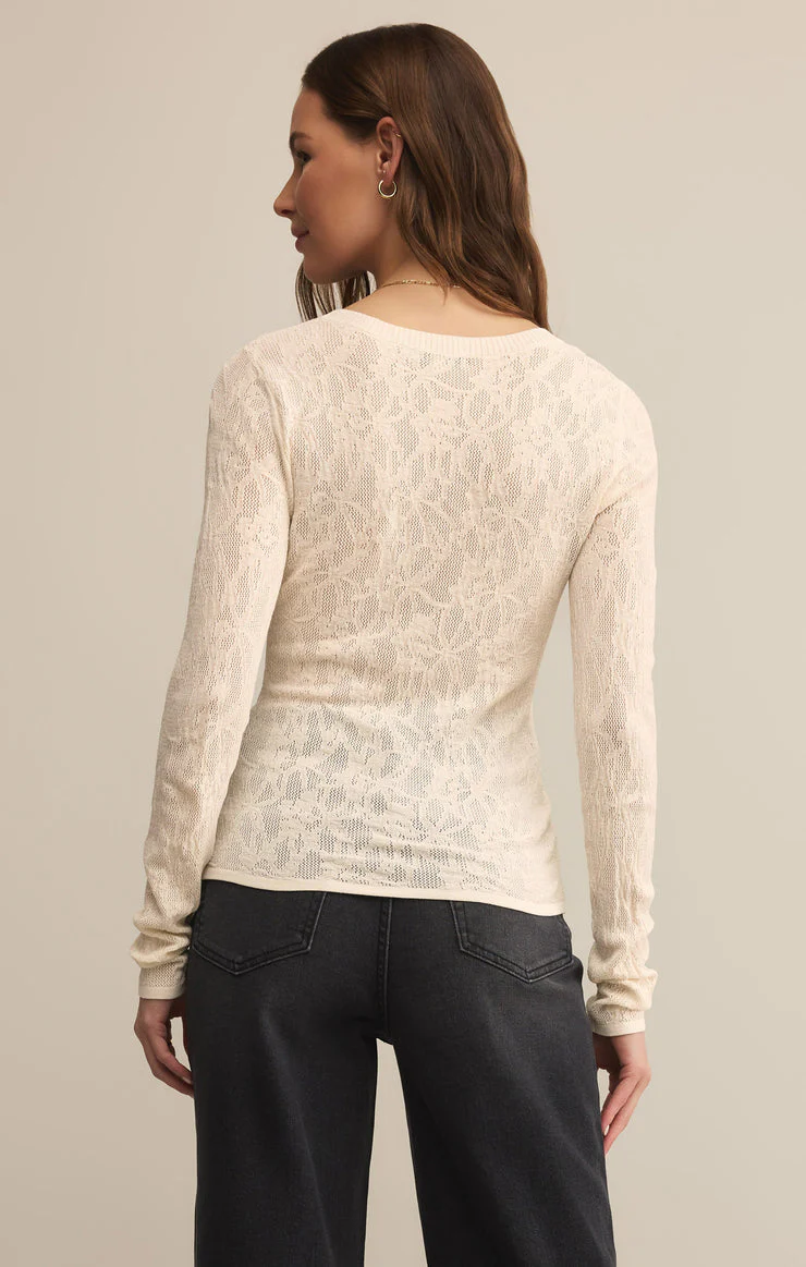 Z-Supply Tibi Scoop Mesh Top - Crystal - Image 2