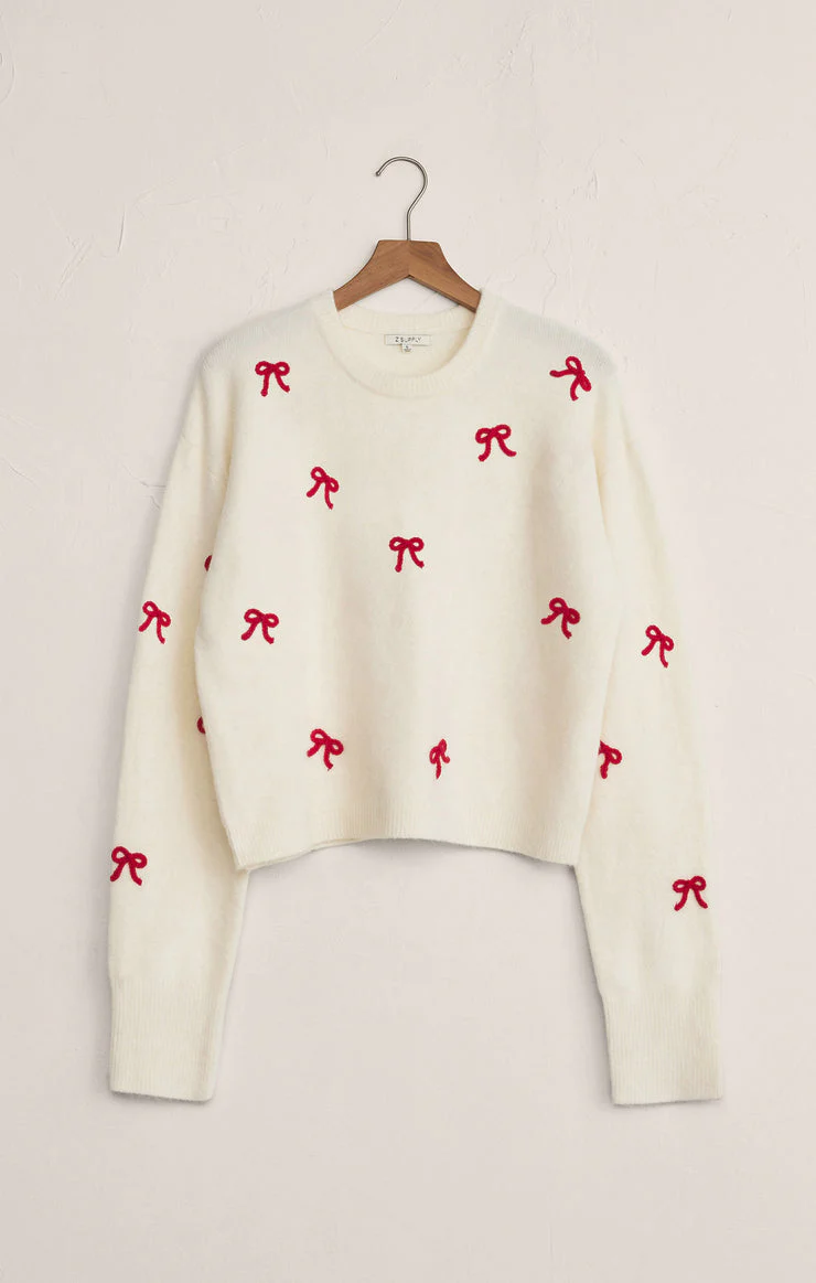 Z-Supply Tie The Ribbon Sweater - Warm White