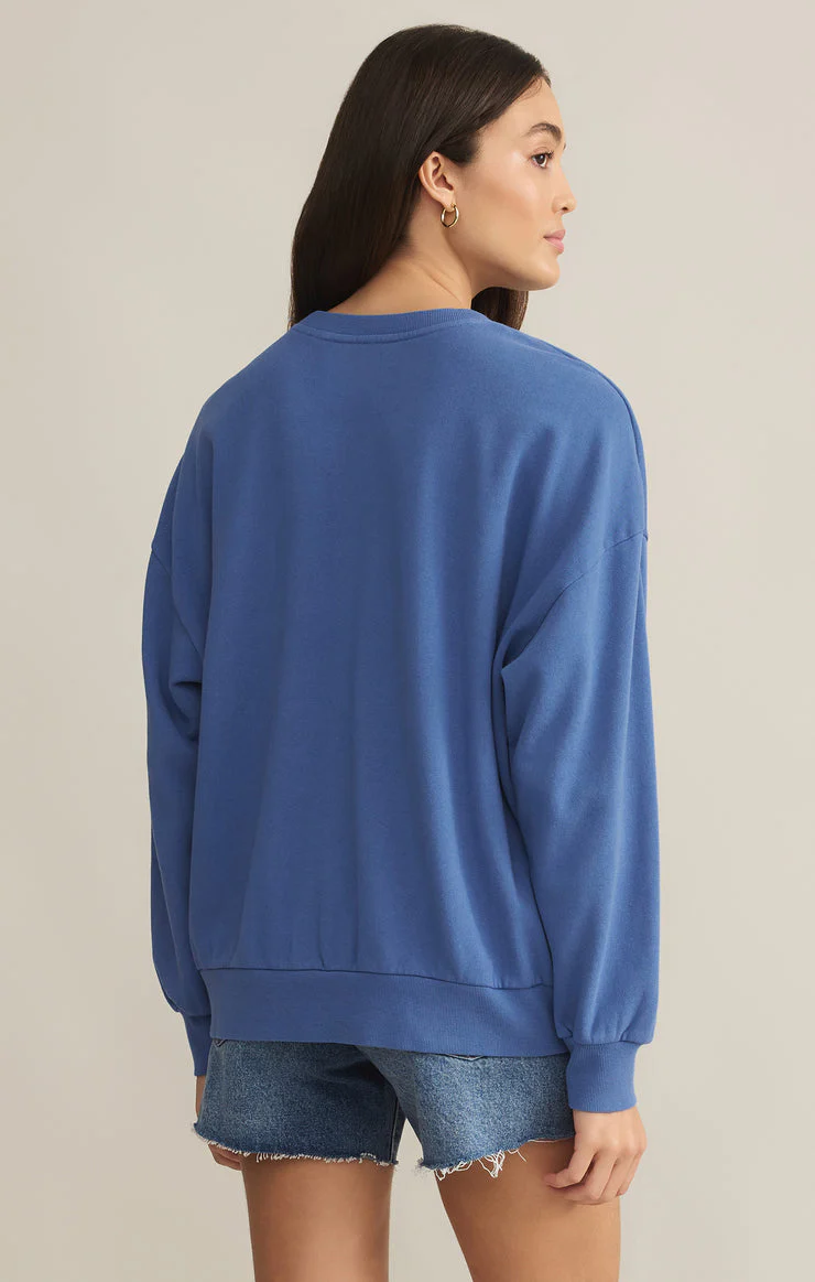 Z-Supply Vacay Sunday Sweatshirt - RIVIERA - Image 2