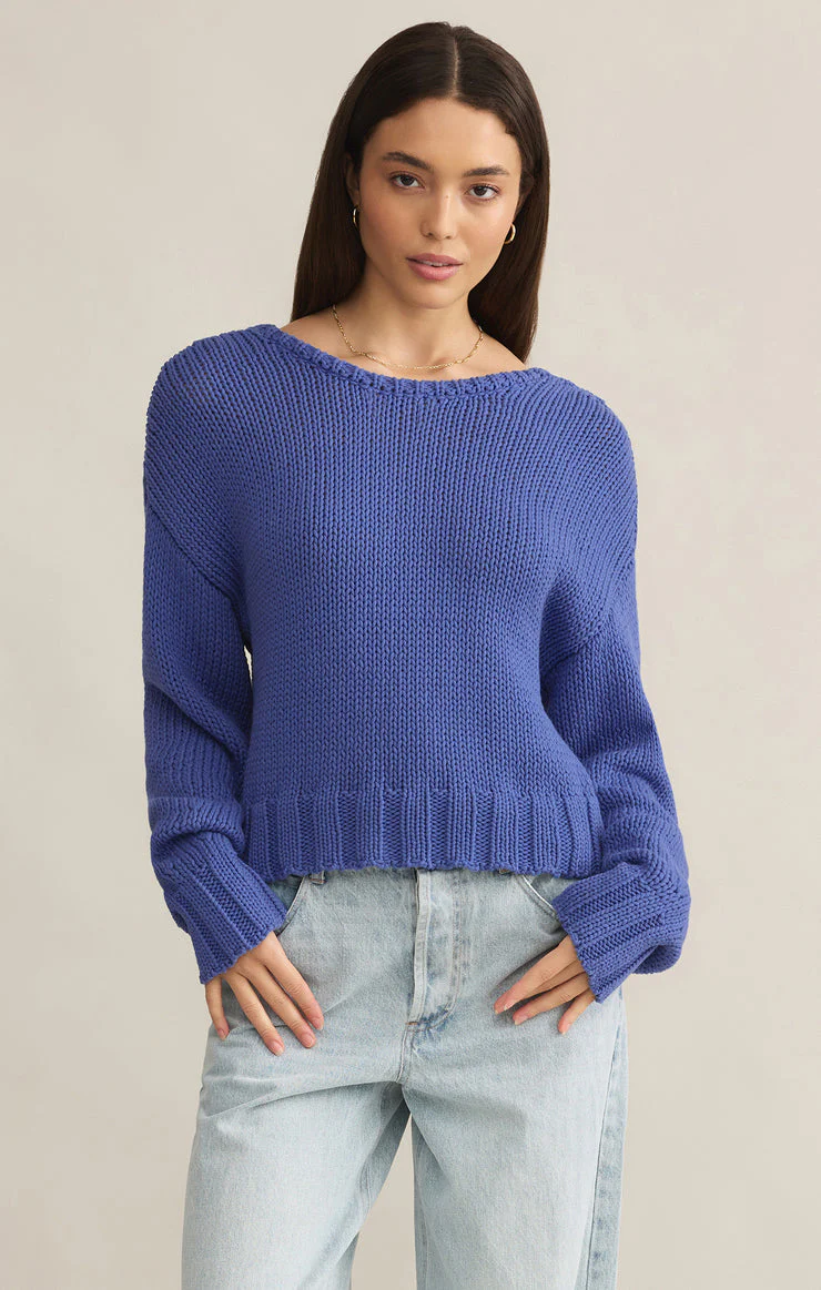 Z-Supply Vida Reversible Sweater - RIVIERA