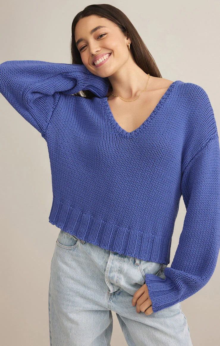 Z-Supply Vida Reversible Sweater - RIVIERA - Image 2