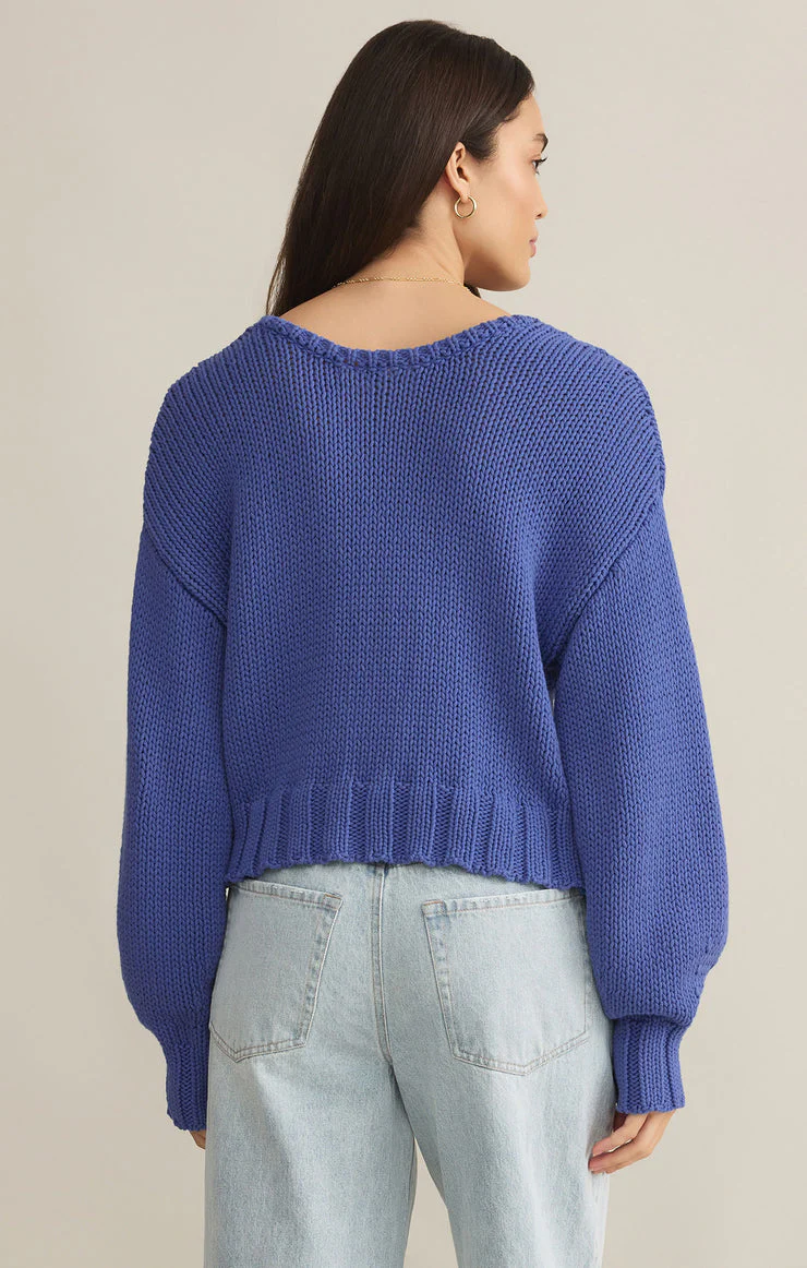Z-Supply Vida Reversible Sweater - RIVIERA - Image 3