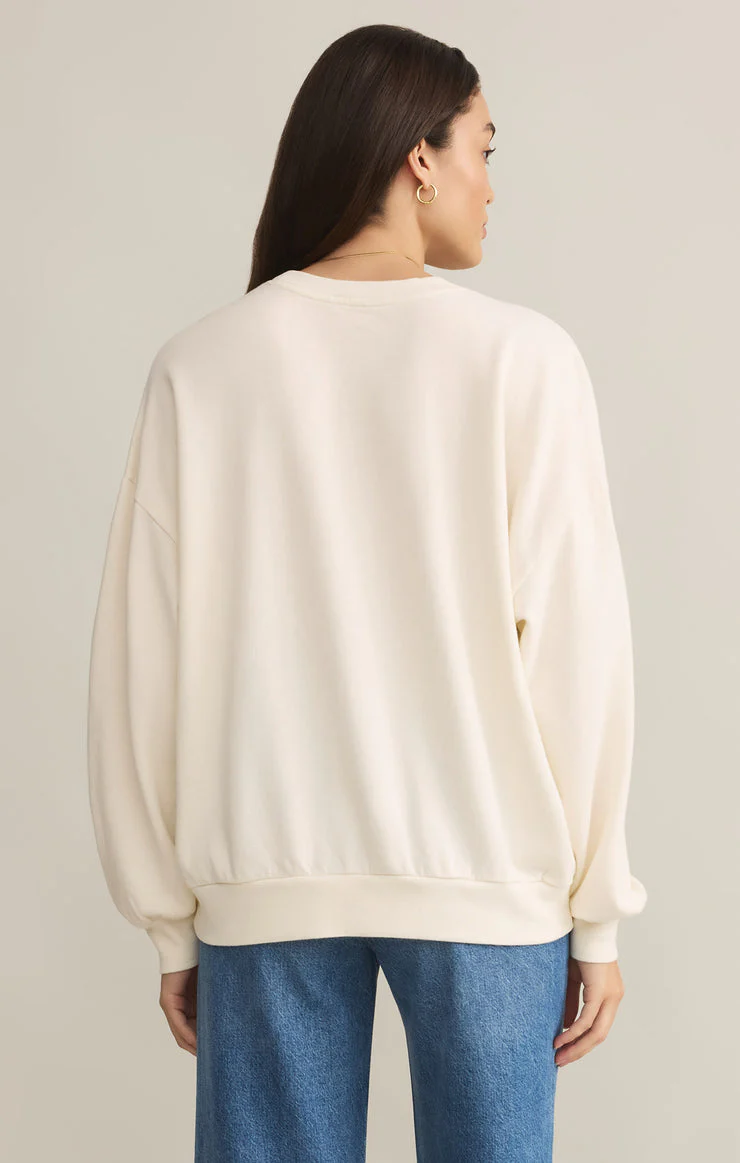 Z-Supply Wishes Sunday Sweatshirt - SEA SALT - Image 2