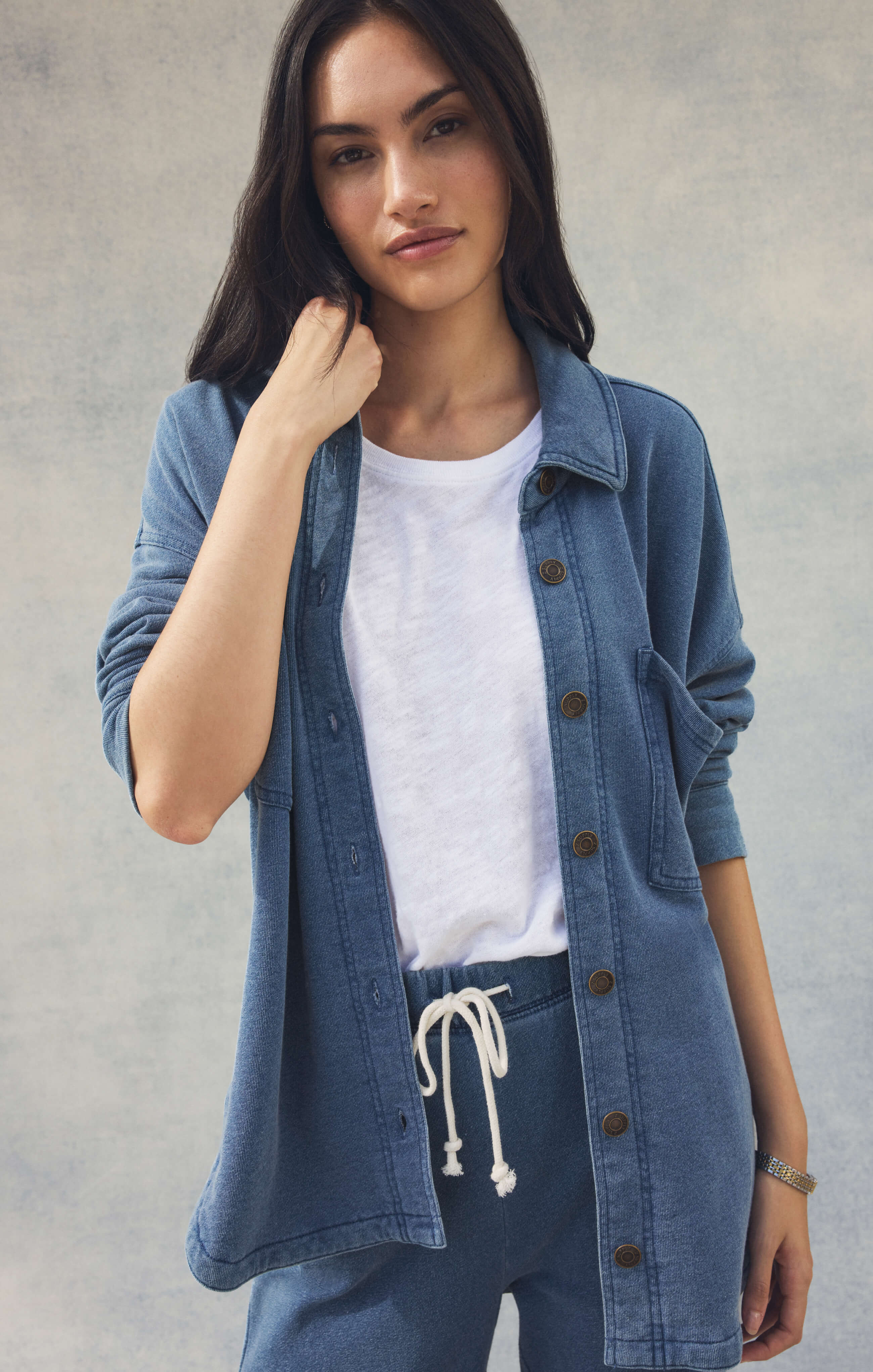 Z-Supply Women's All Day Knit Denim Jacket - Vintage Indigo