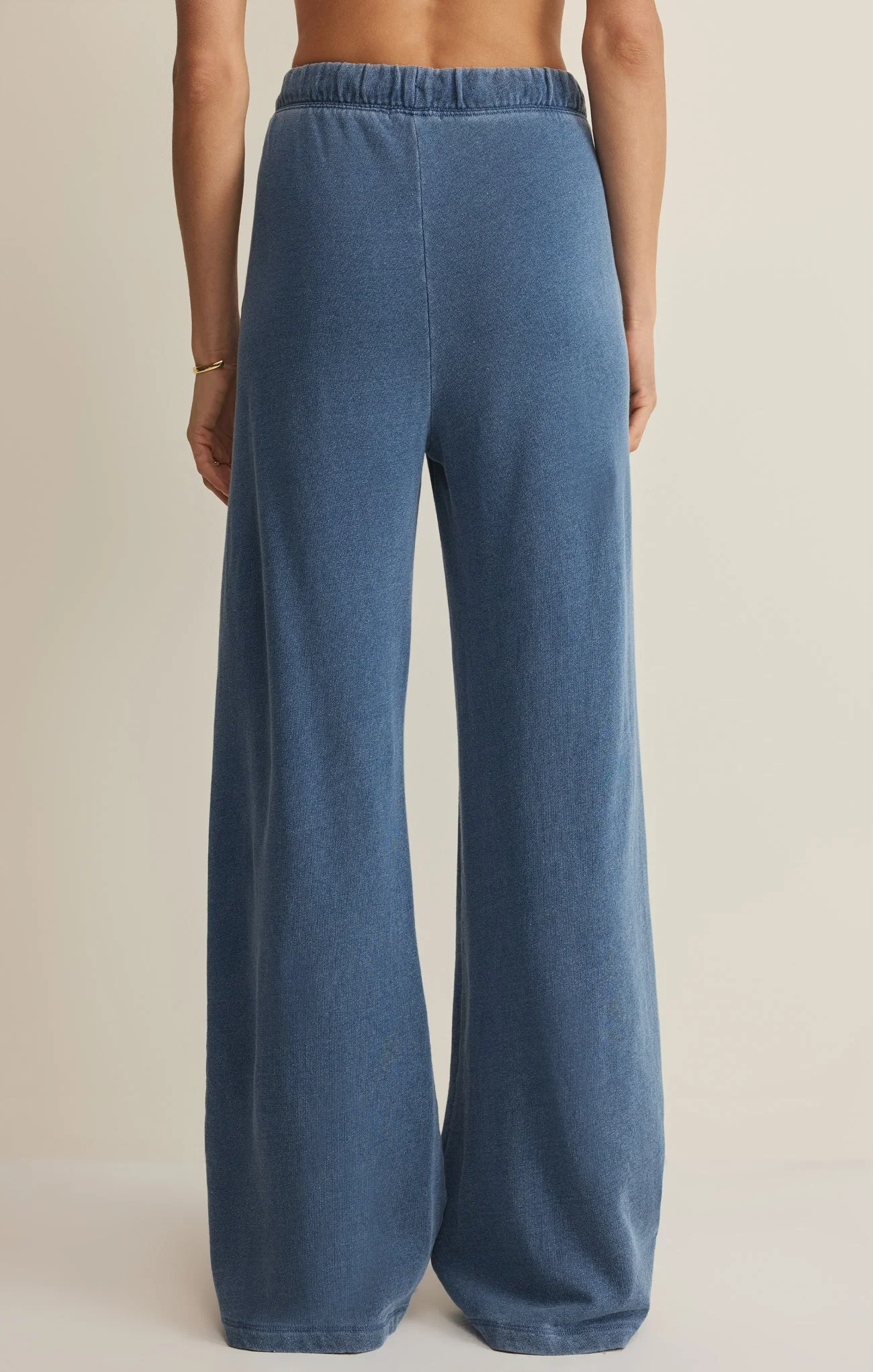 Z-Supply Women's Hunter Knit Denim Pant - Calypso Blue Indigo - Image 2