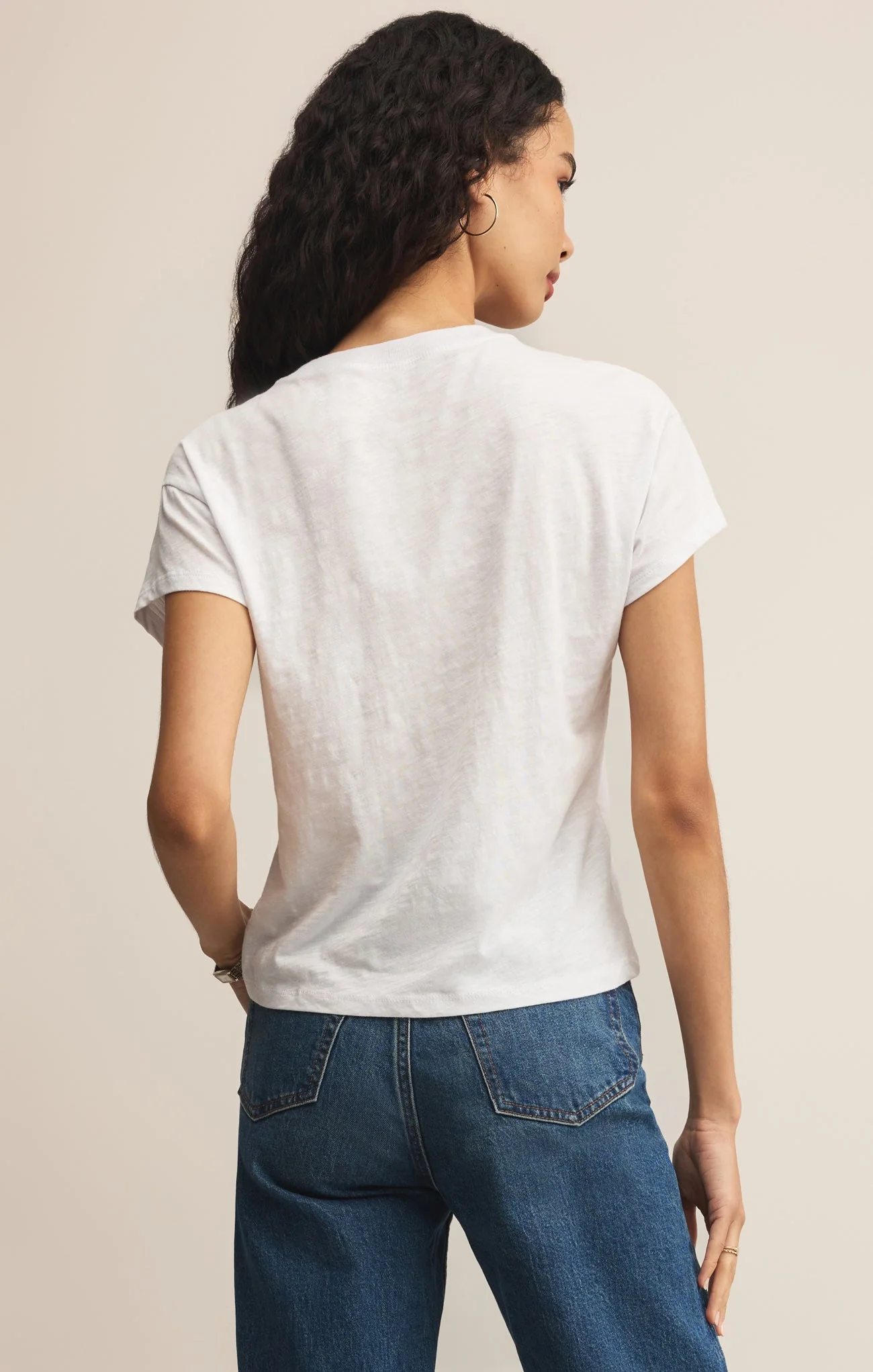 Z-Supply Women's Modern Slub Tee - White - Image 2