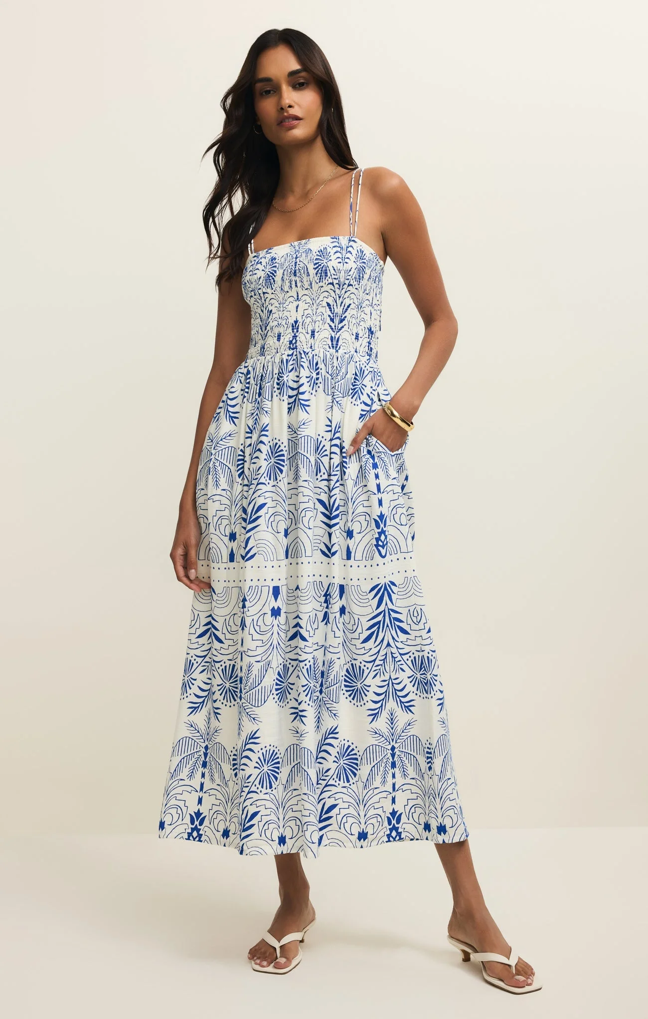 Z-Supply Women's Nadine Palm Dress - Nautical