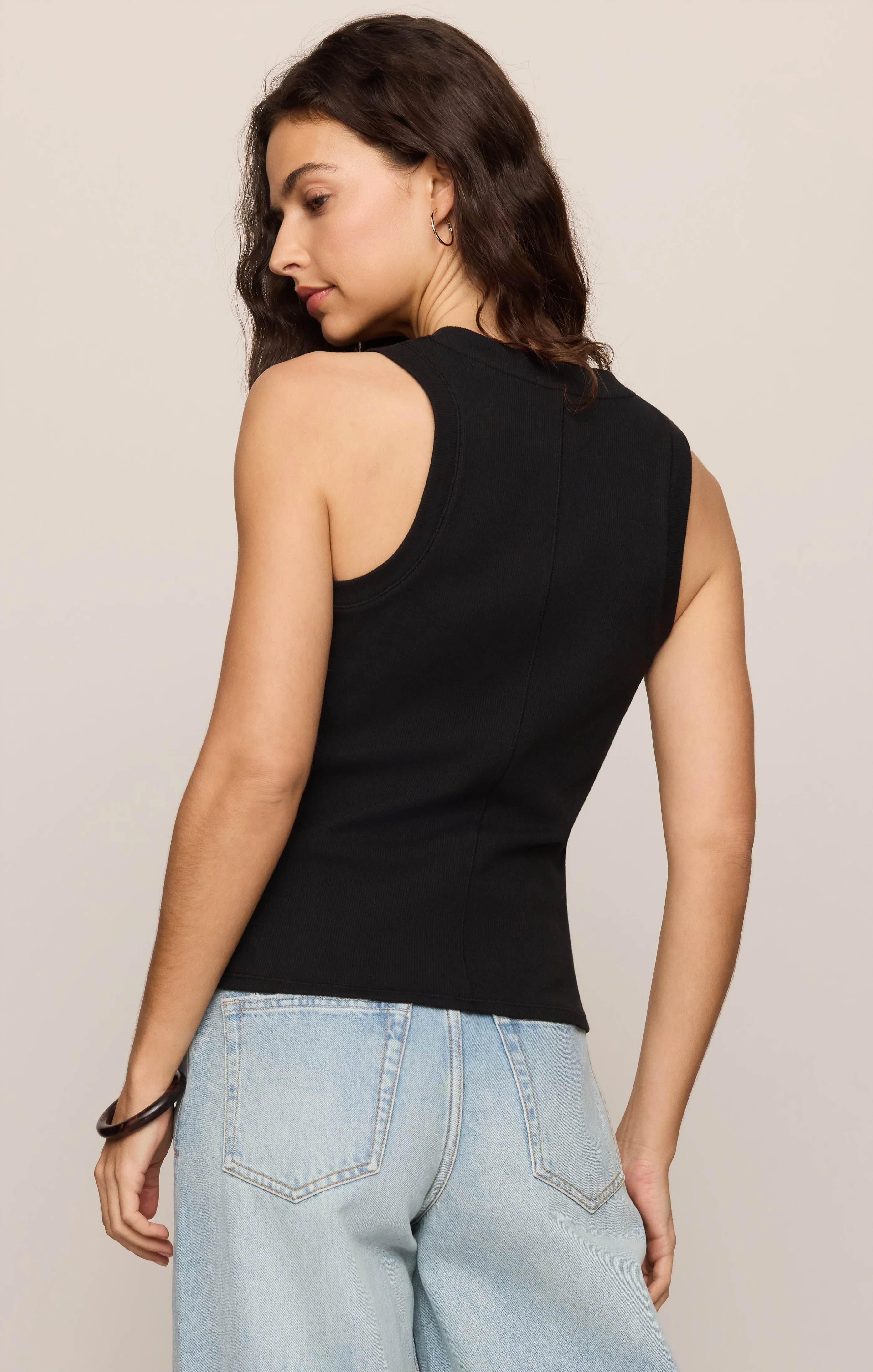 Z-Supply Women's Sirena Rib Tank - Black - Image 2
